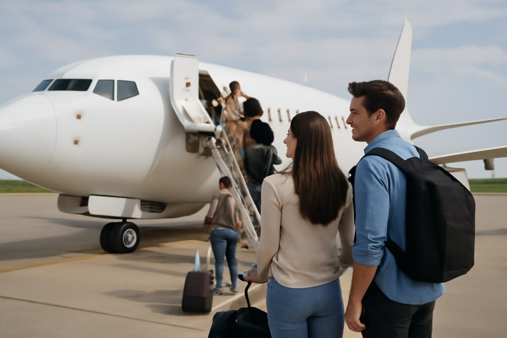 boarding the plane (1)