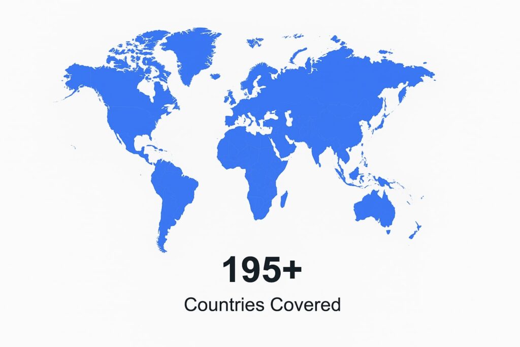 countries covered countries covered