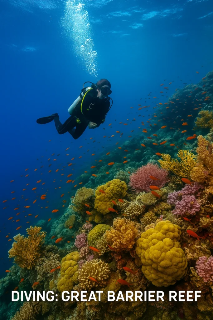 diving great barrier reef