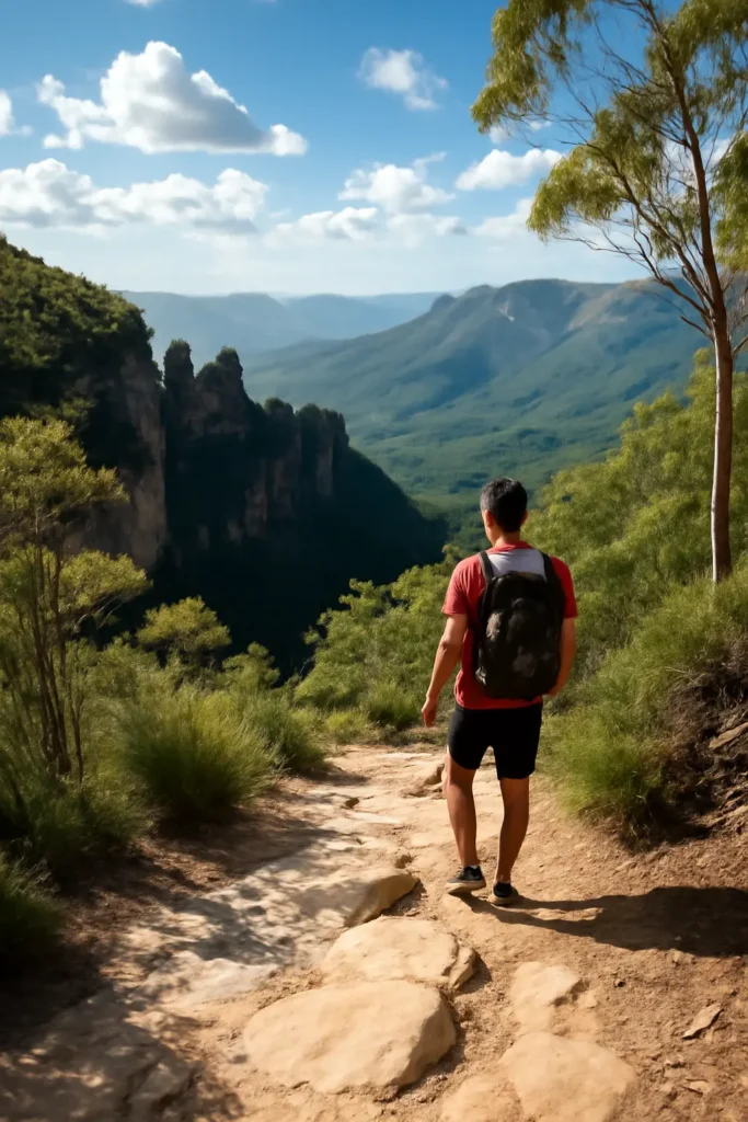 hiking blue mountains