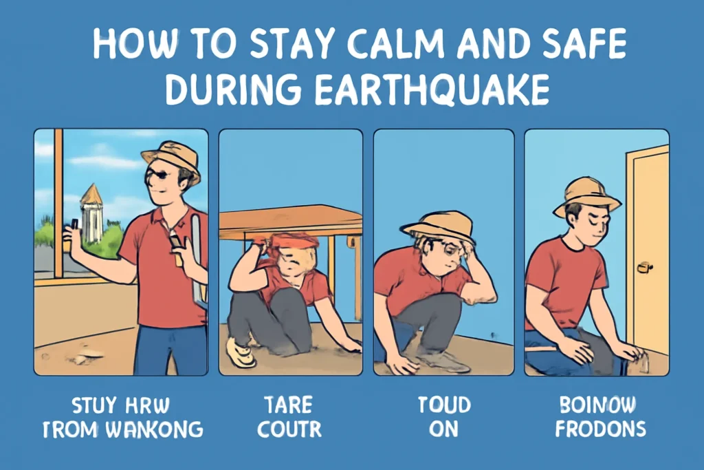 how to stay calm and safe during earthquake