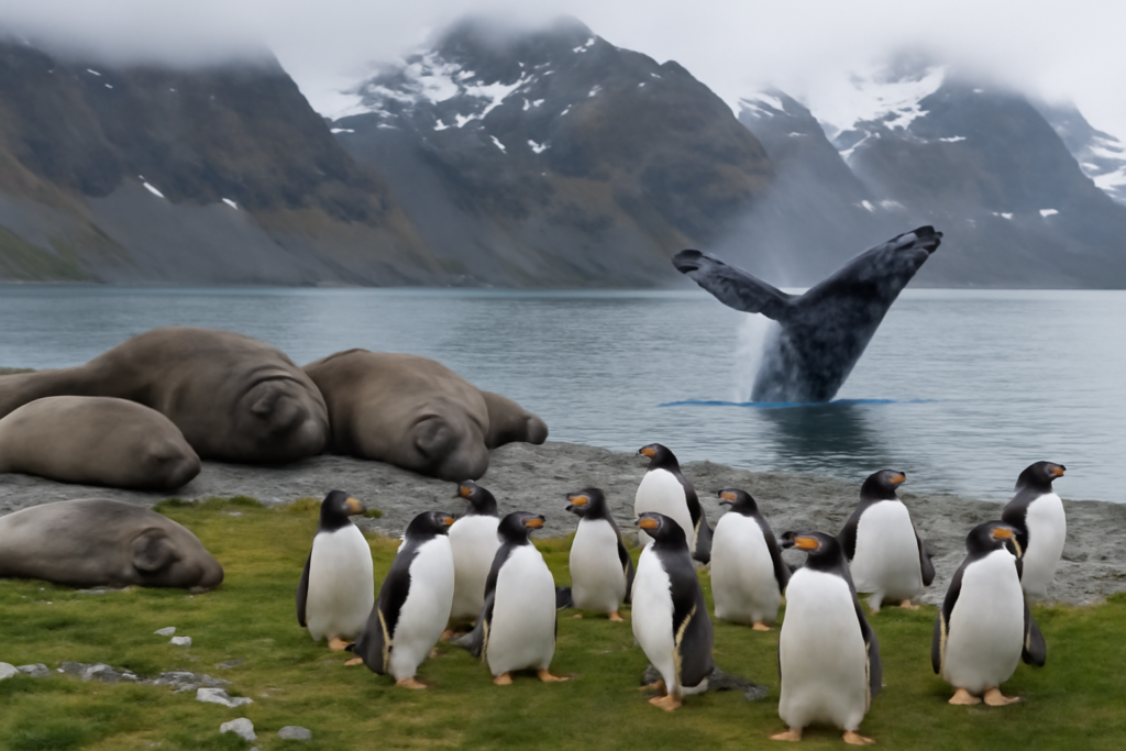 adorable penguins massive elephant seals and majestic whales