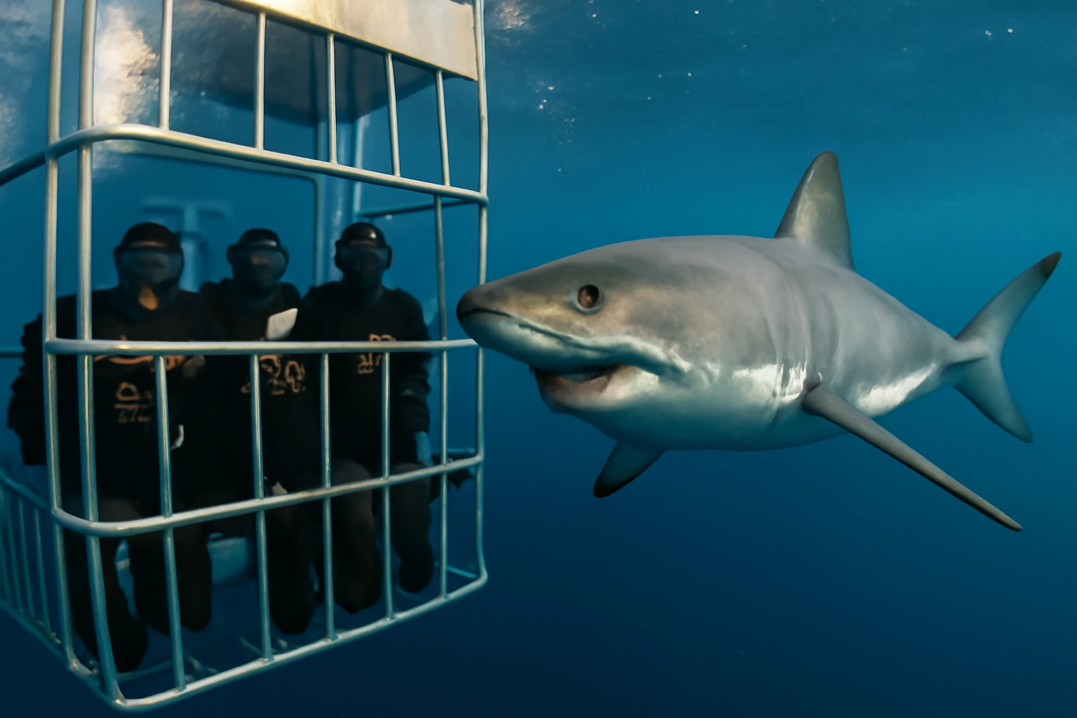 cage dive with great white sharks in gansbaai