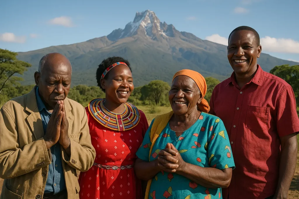 people around mount kenya