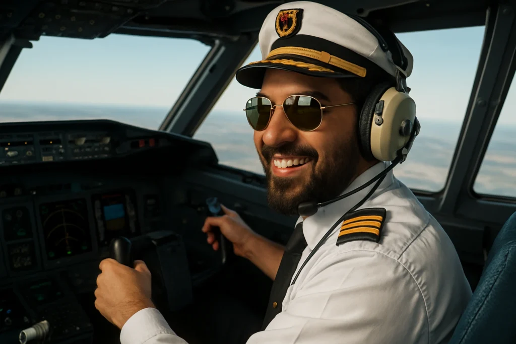 piloting a small aircraft