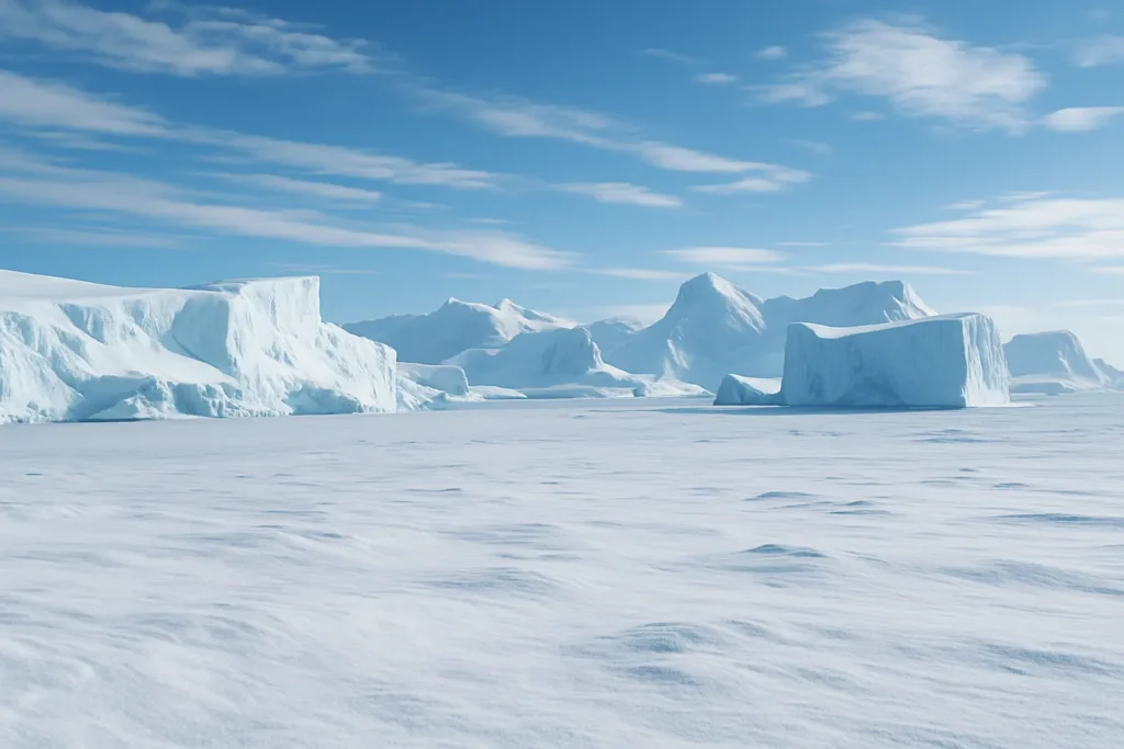 vast icy landscapes