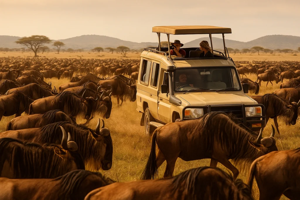 witness the great migration in the serengeti