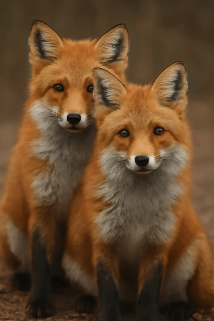 red foxes Klyuchevskoy