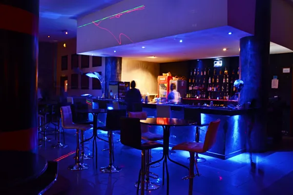 the panari hotel night...