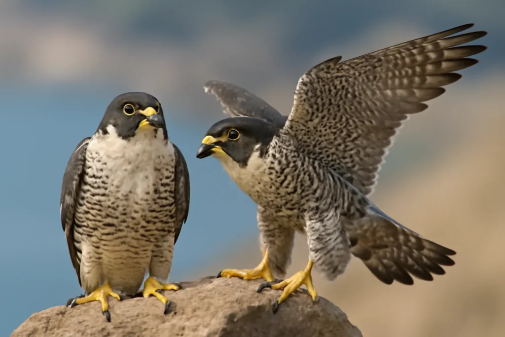 peregrine falcons Klyuchevskoy