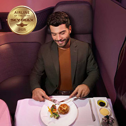 Qatar airway Food